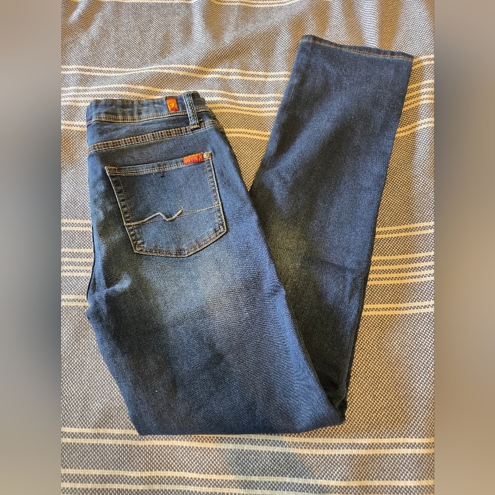 Seven For All Mankind Youth Slimmy Jean 16 Boy Adjustable Waist Soft Comfy EUC